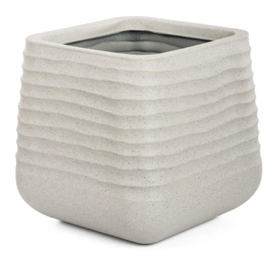 G21 Květináč Sand Cube 38 x 38 x 37