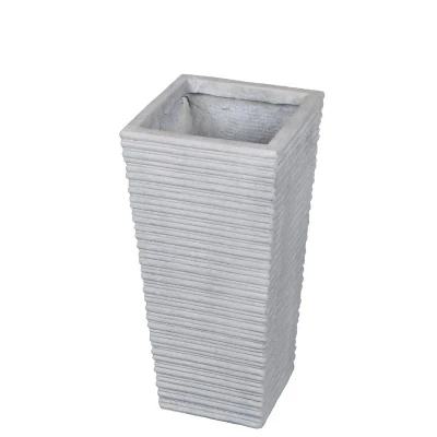 G21 Stone Linea 46 cm šedý dekorativní květináč