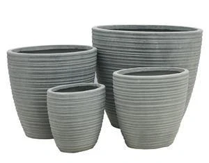 G21 Stone Style tmavě šedý 29 cm dekorativní květináč