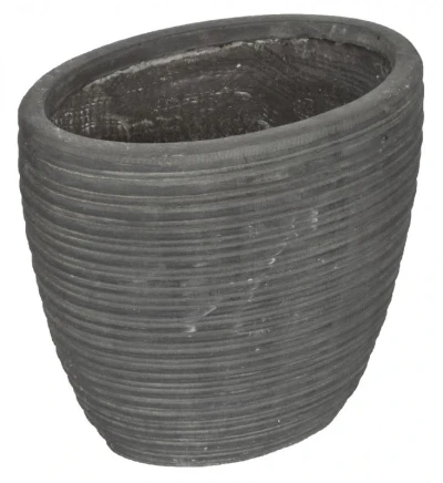 G21 Stone Style tmavě šedý 29 cm dekorativní květináč