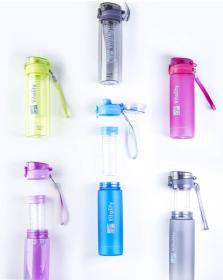 G21 Láhev na smoothie/juice, 600 ml, šedá-zmrzlá (VÝPRODEJ)