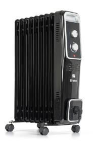 G21 Olejový radiátor Bromo černý, 9 žeber, 2000 W