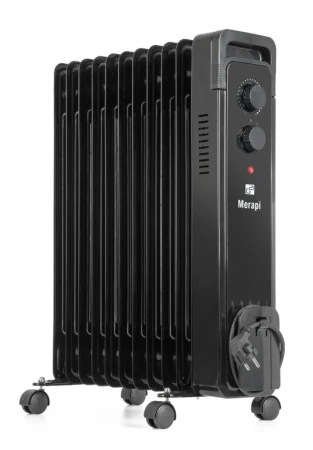 G21 Olejový radiátor Merapi čierny, 11 rebier, 2500 W