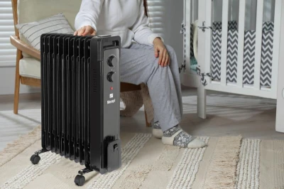 G21 Olejový radiátor Merapi čierny, 11 rebier, 2500 W