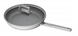 G21 Pánev Gourmet Magic 28 cm s poklicí, nerez
