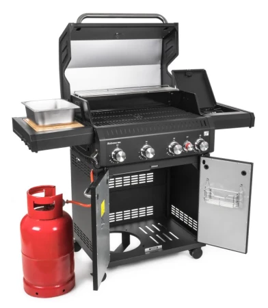 G21 Plynový gril Alabama Black BBQ Premium Line, 5 hořáků + zdarma redukční ventil