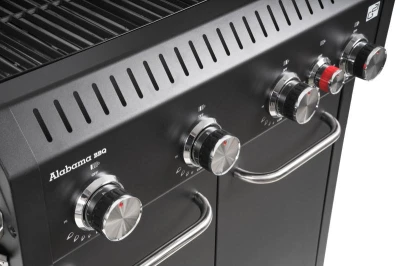 G21 Plynový gril Alabama Black BBQ Premium Line, 5 hořáků + zdarma redukční ventil