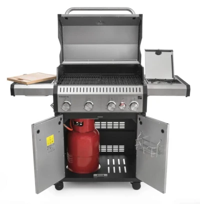G21 Plynový gril Alabama Silver BBQ Premium Line, 5 hořáků + zdarma redukční ventil