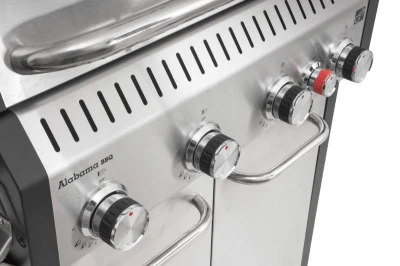 G21 Plynový gril Alabama Silver BBQ Premium Line, 5 hořáků + zdarma redukční ventil