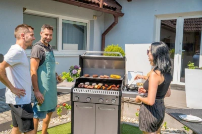 G21 Plynový gril Alabama Silver BBQ Premium Line, 5 hořáků + zdarma redukční ventil