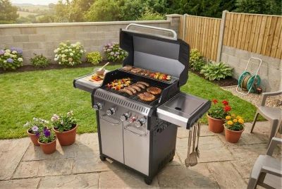 G21 Plynový gril Alabama Silver BBQ Premium Line, 5 hořáků + zdarma redukční ventil