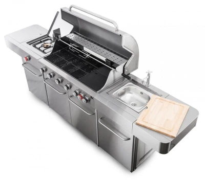 G21 Plynový gril Nevada BBQ kuchyně Premium Line, 8 hořáků + zdarma redukční ventil