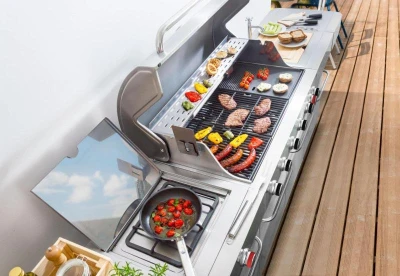 G21 Plynový gril Nevada BBQ kuchyně Premium Line, 8 hořáků + zdarma redukční ventil