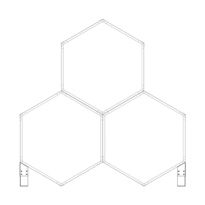 G21 Podpěra pro přístřešek na dřevo HEX, 2 ks/bal