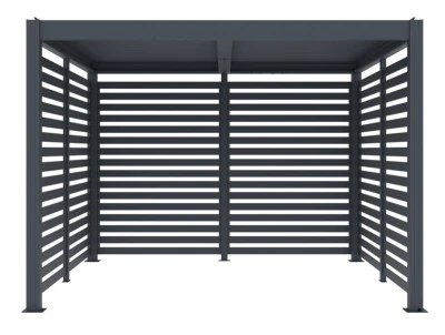 G21 Příslušenství fixní lamelová stěna 2,8x2,2 m pro pergolu Austin