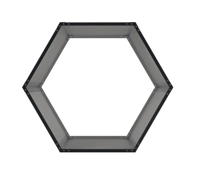 G21 Přístřešek na dřevo HEX 53 - 92 x 60 cm, antracitový