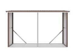 G21 Přístřešek na dřevo WOH 682 - 302 x 119 cm, hnědý