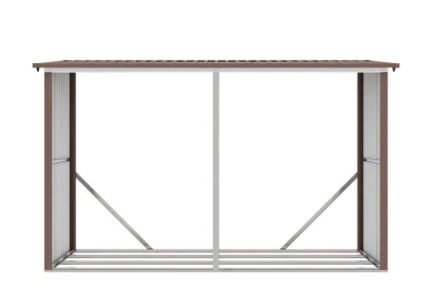G21 Přístřešek na dřevo WOH 682 - 302 x 119 cm, hnědý