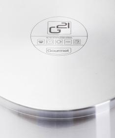G21 Sada nádobí Gourmet Magic s cedníkem, 13 dílů, nerez
