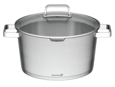 G21 Sada nádobí Gourmet Magic s cedníkem, 4 díly, nerez
