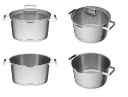 G21 Sada nádobí Gourmet Magic s cedníkem, 4 díly, nerez