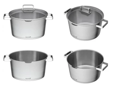 G21 Sada nádobí Gourmet Magic s cedníkem, 4 díly, nerez