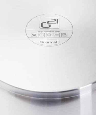 G21 Sada nádobí Gourmet Magic s cedníkem, 9 dílů, nerez