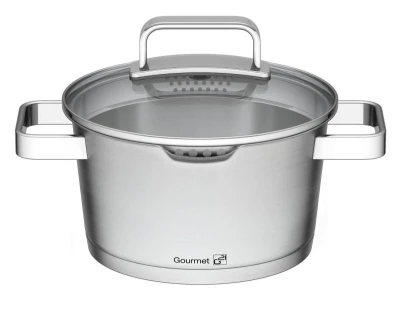 G21 Sada nádobí Gourmet Magic s cedníkem, 9 dílů, nerez