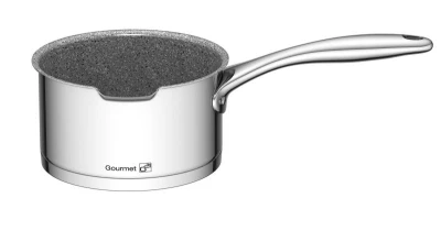 G21 Sada nádobí Gourmet Miracle s cedníkem, 9 dílů, nerez/greblon