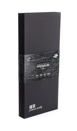 G21 Sada nožů Damascus Premium v bambusovém bloku, Box, 3 ks + brusný kámen