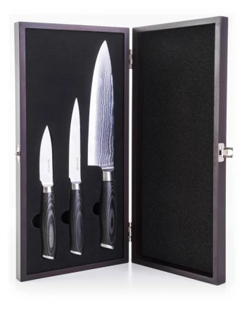 G21 Sada nožů Gourmet Damascus small box 3 ks