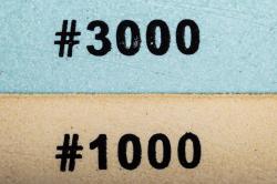 G21 Sada nožů Gourmet Damascus v bambusovém bloku 5 ks + brusný kámen