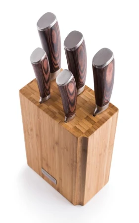 G21 Sada nožů Gourmet Nature 5 ks + bambusový blok