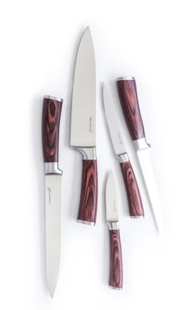 G21 Sada nožů Gourmet Nature 5 ks + bambusový blok