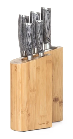 G21 Sada nožů Gourmet Rock 5 ks + bambusový blok G21 Sada nožů Gourmet Rock 5 ks + bambusový blok