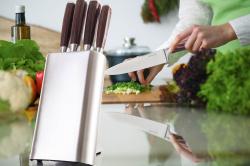 G21 Sada nožů Gourmet Steely 5 ks + nerez blok