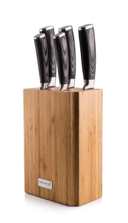 G21 Sada nožů Gourmet Stone 5 ks + bambusový blok G21 Sada nožů Gourmet Stone 5 ks + bambusový blok