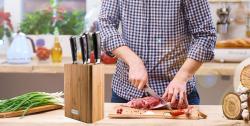 G21 Sada nožů Gourmet Stone 5 ks + bambusový blok