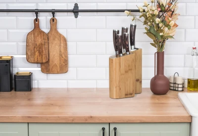 G21 Sada nožů Gourmet Timber 5 ks + bambusový blok