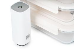 G21 Set skleněných vakuovacích dóz s pumpou, 4 ks