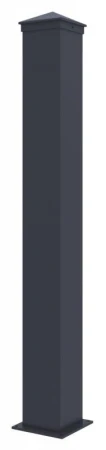 G21 sloupek pro plotové pole s patkou 10x89 cm antracitový