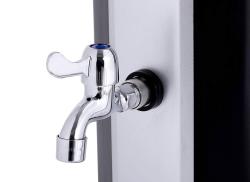 G21 Solární sprcha Amber 60 l, černo-stříbrná