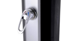 G21 Solární sprcha Amber 60 l, černo-stříbrná