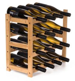 G21 Stojan na víno na 16 lahví, bambusový