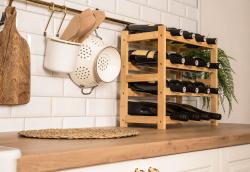 G21 Stojan na víno na 16 lahví, bambusový