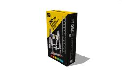 G21 Teleskopický žebřík GA-TZ12-3,8M štafle/žebřík