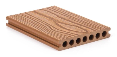 G21 Terasové prkno 2,5 x 14,8 x 300 cm, Light Wood s kulatými výřezy, WPC