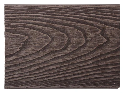G21 Terasové prkno 2,5 x 14,8 x 400 cm, Dark Wood s kulatými výřezy, WPC