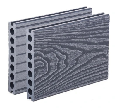 G21 Terasové prkno 2,5 x 14,8 x 400 cm, Silver Wood s kulatými výřezy, WPC