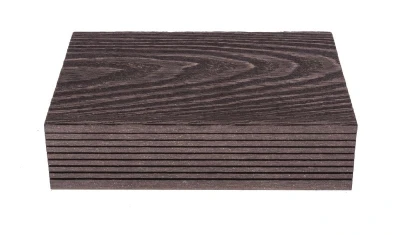 G21 Terasové prkno zakončovací, 2,5 x 14 x 400 cm, Dark Wood, WPC